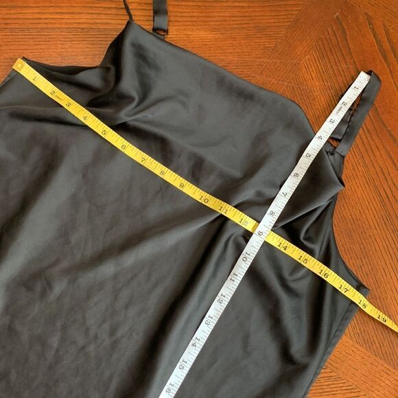 🟢3 items $20—WHBM satin cami w chiffon lining showing through drapey neckline - Picture 7 of 11